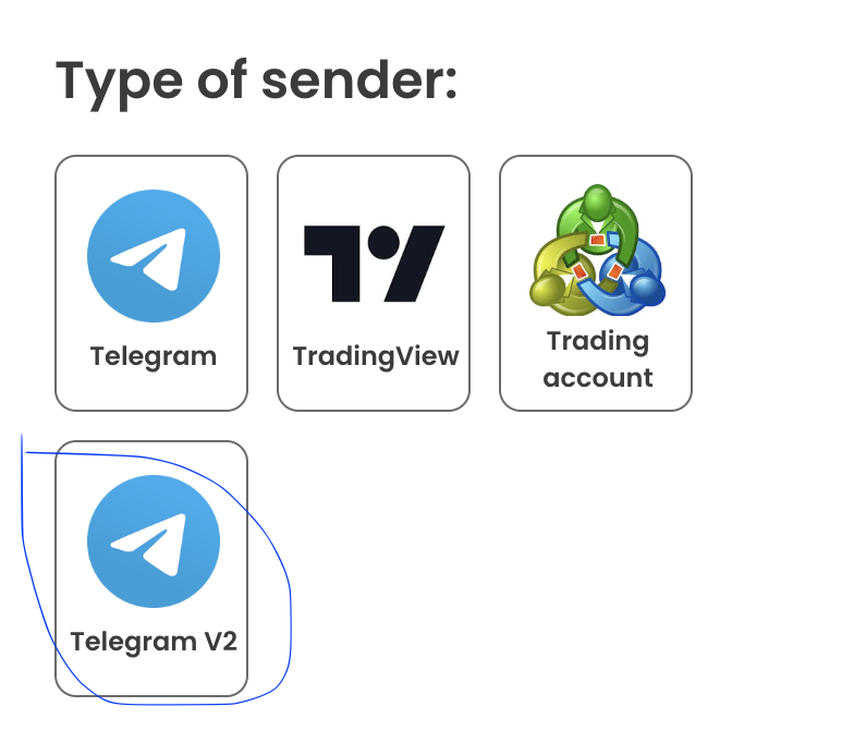 Choose Telegram V2